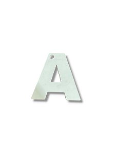 CHAVEIRO LETRA (A) RETROVERSO SUBLIMAÇÃO 4MM PCT 3UN