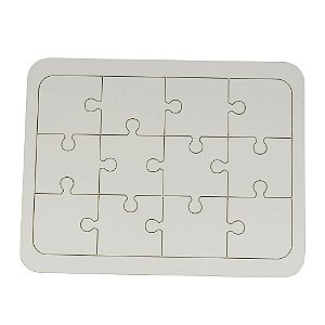 QUEBRA CABEÇA MDF 6 PEÇAS - 9,5X12CM - PERSONALIZADO - Sloop Brindes