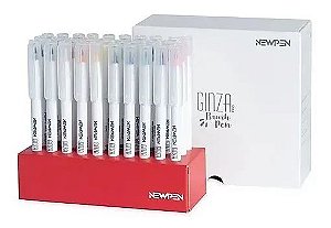 Kit Caneta Brush Pen Ginza 30 Cores Newpen