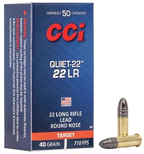 MUN. CCI .22 LR QUIET-22 TARGET 40GR CX/50UN