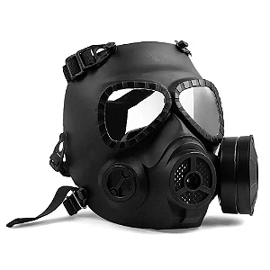 Máscara de Gás com Filtro Proteção Airsoft Rossi