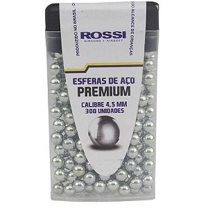 ESFERA DE AÇO PREMIUM CAL.4,5MM (300 UN) - ROSSI