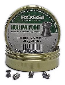Chumbinho Hollow Point Expansion 250un Cal 5.5mm Rossi