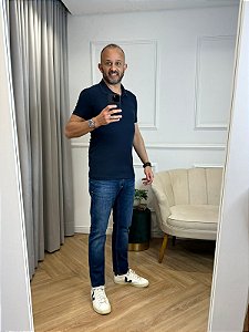 Calça jeans masculina slim Enzo com elastano