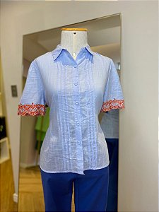 Camisa Linho com bordado