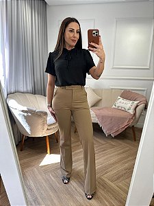 Calça alfaiataria flare Mykonos