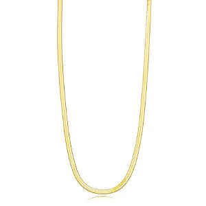 Colar fita liso dourado