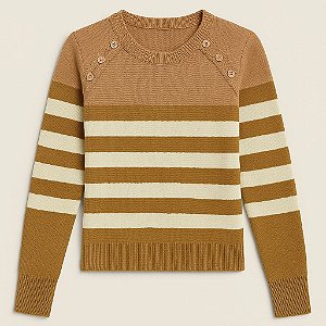Blusa tricot botoes Solange