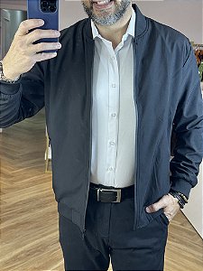 Jaqueta masculina impermeável sem capuz