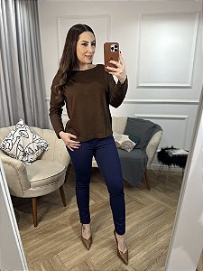 Blusa tricô modal sofisticado Naiara