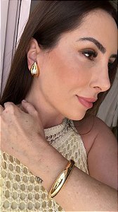 Bracelete liso dourado