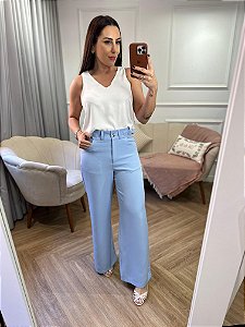Calça alfaiataria pantalona Alana