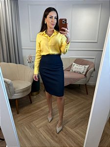 Camisa cambraia de linho Emilia