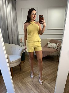 Shorts alfaiataria de linho Antonia