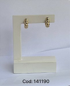 Brinco argola lisa dourado