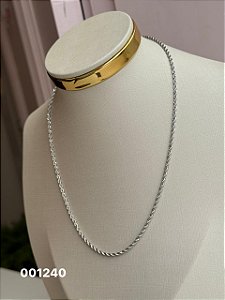 Colar cordão baiano branco