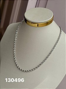 Colar cordão baiano branco