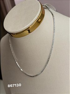 Chocker rivera ródio branco