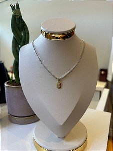 Choker rivera letra S bicolor