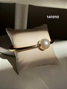 Bracelete pérola dourado