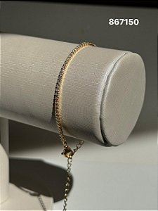 Pulseira riviera dourado