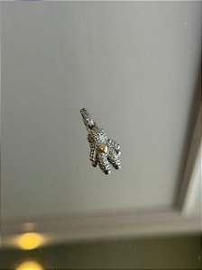 Pingente menino micro zircônia bicolor