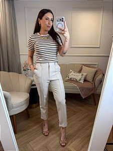 Calça alfaiataria cigarrete Paris