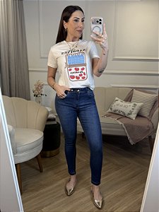 Calça jeans cigarrete Kelly