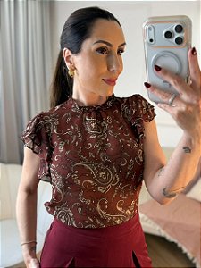Blusa estampada Cristiane