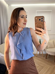Blusa cavada babados Beatriz