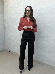 Calça alfaiataria reta Yasmin