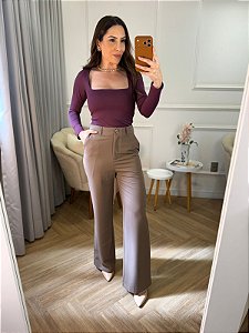 Blusa poliamida manga longa Fabrícia