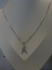 Colar esporte liso branco