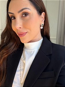 Brinco trevo e pérola