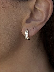 Brinco quadrado crav.