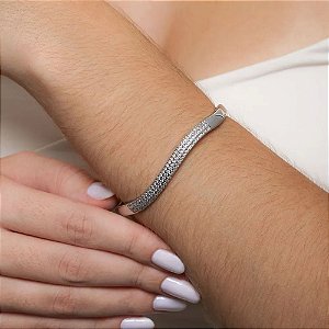 Bracelete zircônias branco