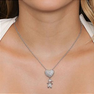 Colar cord baiano menino cravejado bran