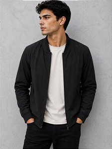Jaqueta masculina impermeável sem capuz