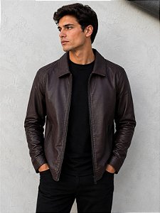 Jaqueta masculina PU
