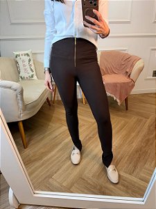 Legging poliamida zíper frontal Bia