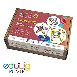 Quebra Cabeça Edulig Puzzle 3D Varetas