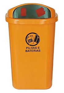 Suporte Para Descarte De Pilhas E Baterias De 50L- ST6bp