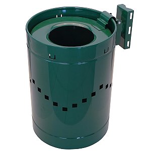 Lixeira em Aço 50L Para Poste - E5