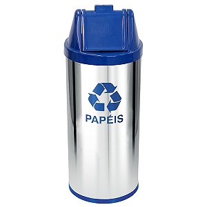 Lixeira em Aço Inox com Tampa Vai-Vem 50L - C47