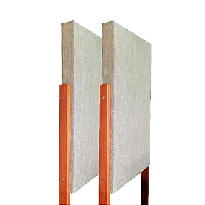 Kit 2 Painéis Acústicos (biombo) de médio-agudo  + Pedestal - PBLm/64
