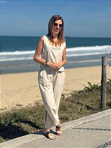Calça Mom de Linho - Off-White