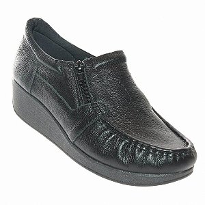 Aa0201- Sapatos Usaflex  Verona Cab Preto Com Zìper