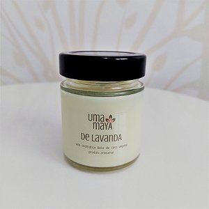Vela Uma Maya de Lavanda 100g wood