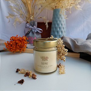 Vela Perfumada da Paz 100g, aromas Uma Maya