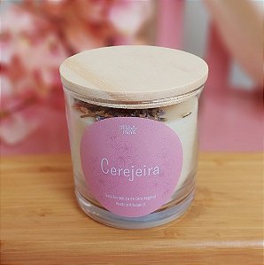 Vela Uma Maya de Cerejeira 180g FLOWERS pavio de algodão